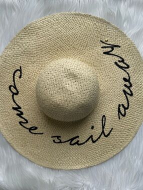 Abercrombie & Fitch Come Sail Away Woven Straw Sun Hat